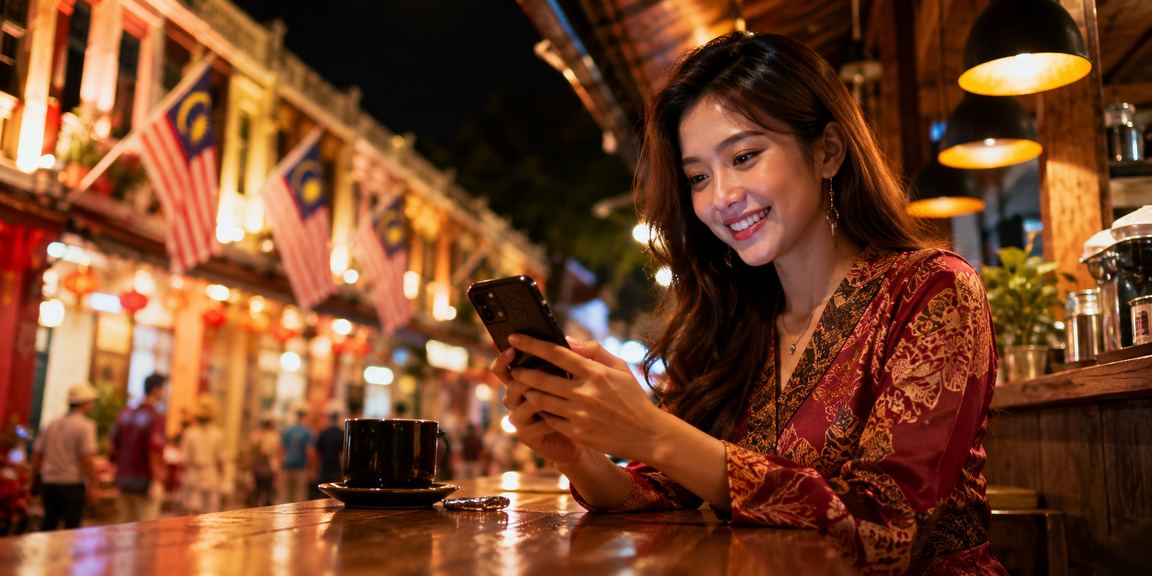 A Melaka user accessing Live Casino on mobile via the 122 platform