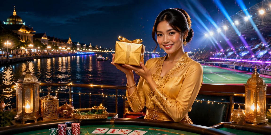 Malaysian player in kebaya attire playing Baccarat at the 122 platform Live Casino